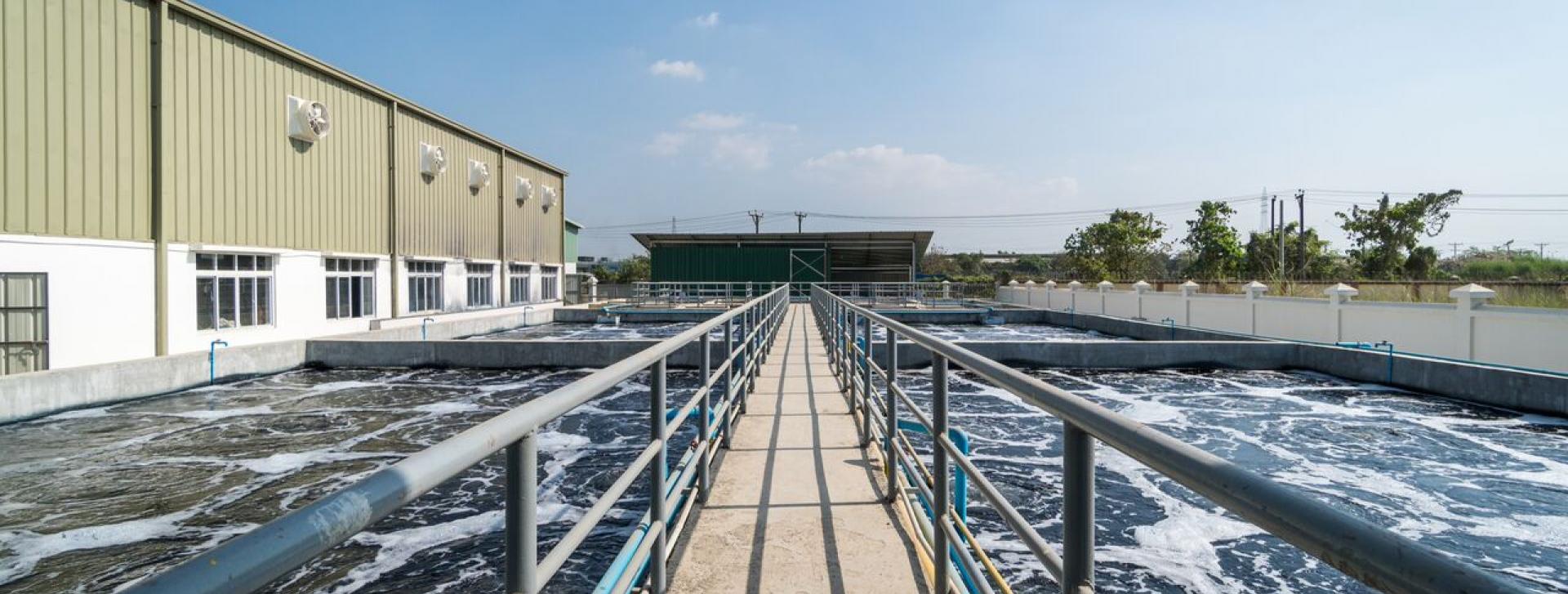 This is a new wastewater treatment facility at a garment washing factory in Yangon. This facility has been properly established with the necessary space and technologies.